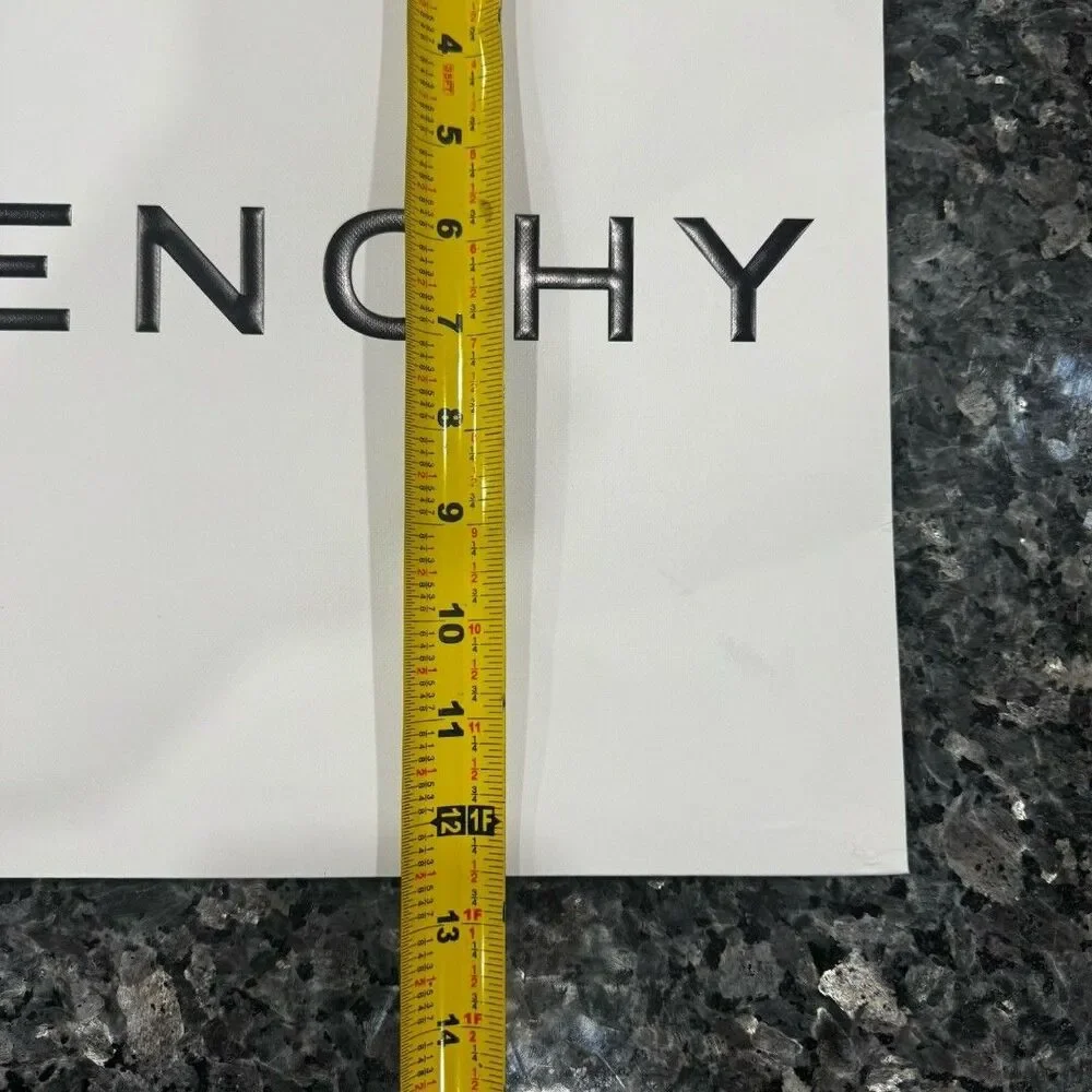 Givenchy White Black Shopping 2026 Gift Bag Tote 12.5” x 16” x 5”